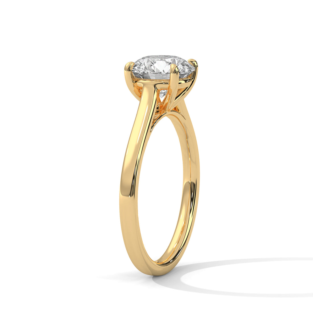 2 CT Round Cut Four Prong Solitaire Diamond Ring
