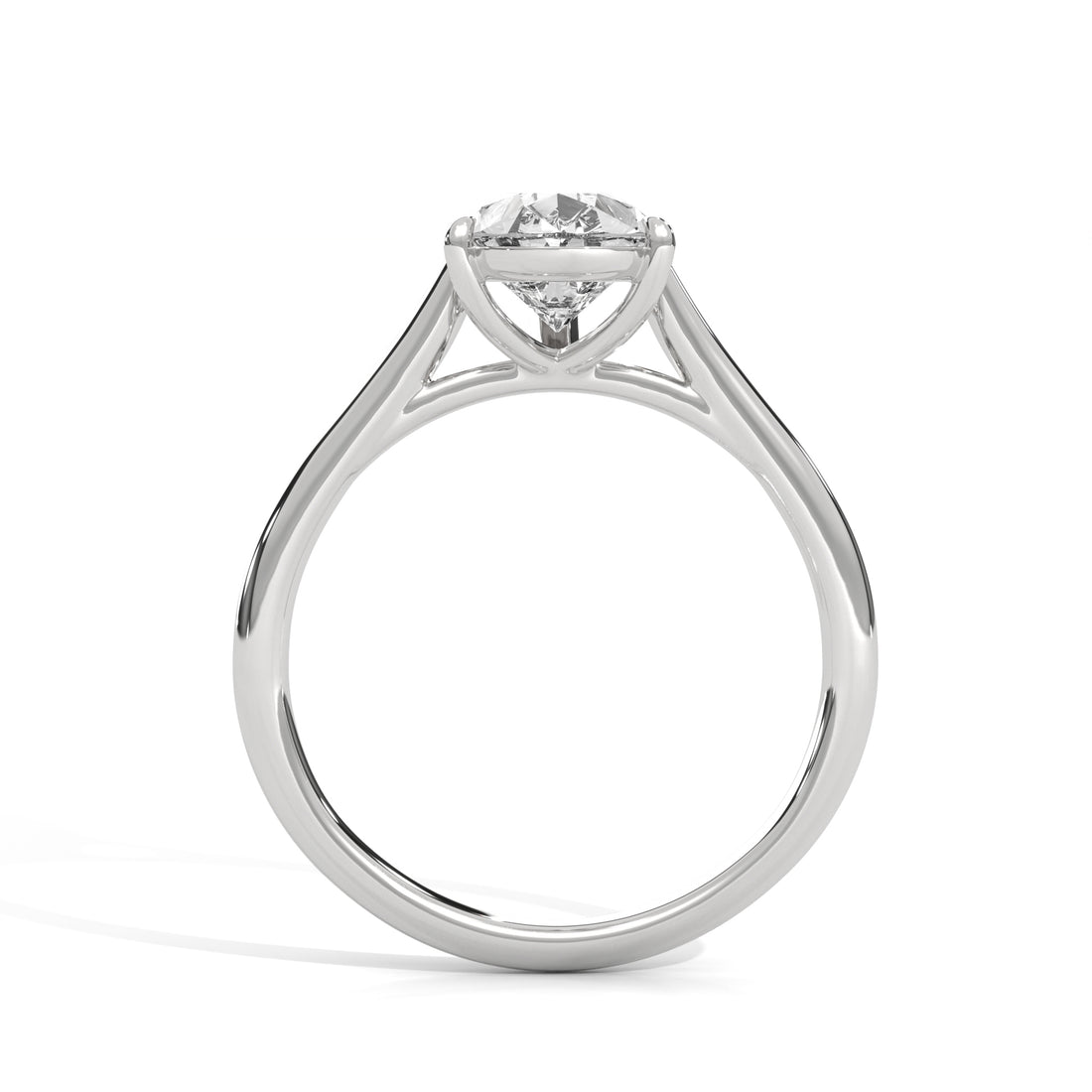 1.00 CT Pear Cut Solitaire Diamond Ring