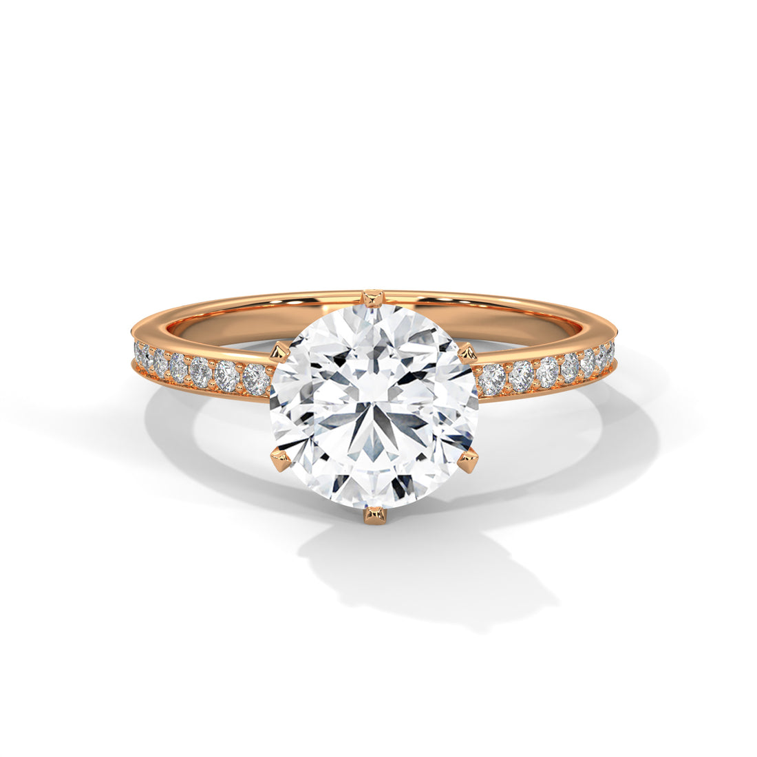 1.24 CT Round Cut Solitaire Diamond Ring