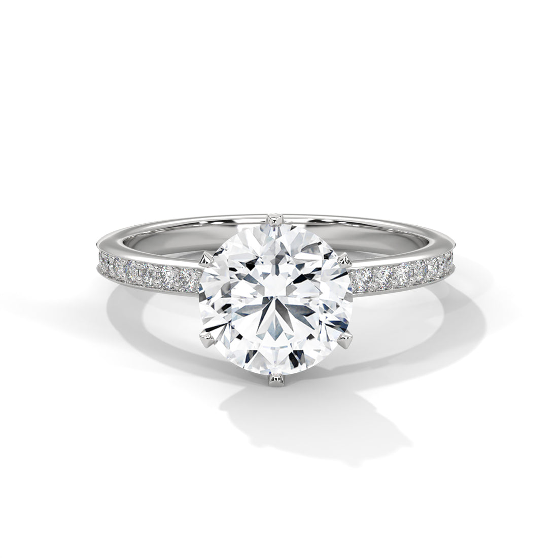 1.24 CT Round Cut Solitaire Diamond Ring