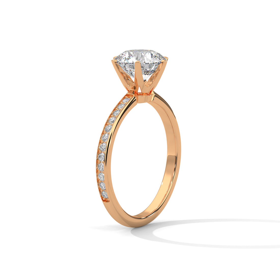 1.24 CT Round Cut Solitaire Diamond Ring