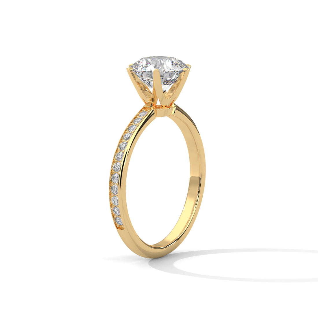 1.24 CT Round Cut Solitaire Diamond Ring