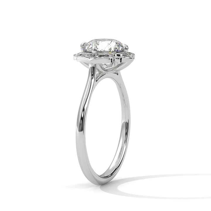 2.12 CT Round Cut Vintage Solitaire Diamond Ring