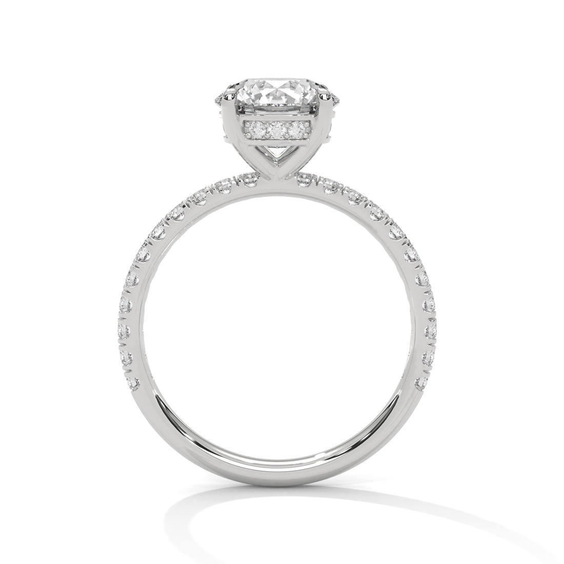 2.47 CT Round Cut With Hidden Accents Solitaire Diamond Ring