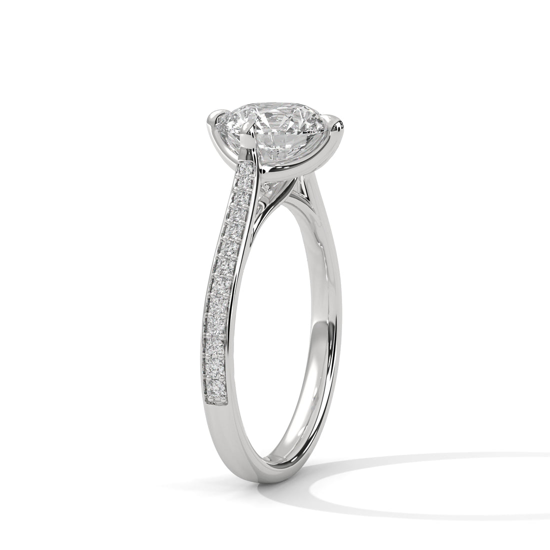 2.18 CT Round Cut Solitaire Diamond Ring