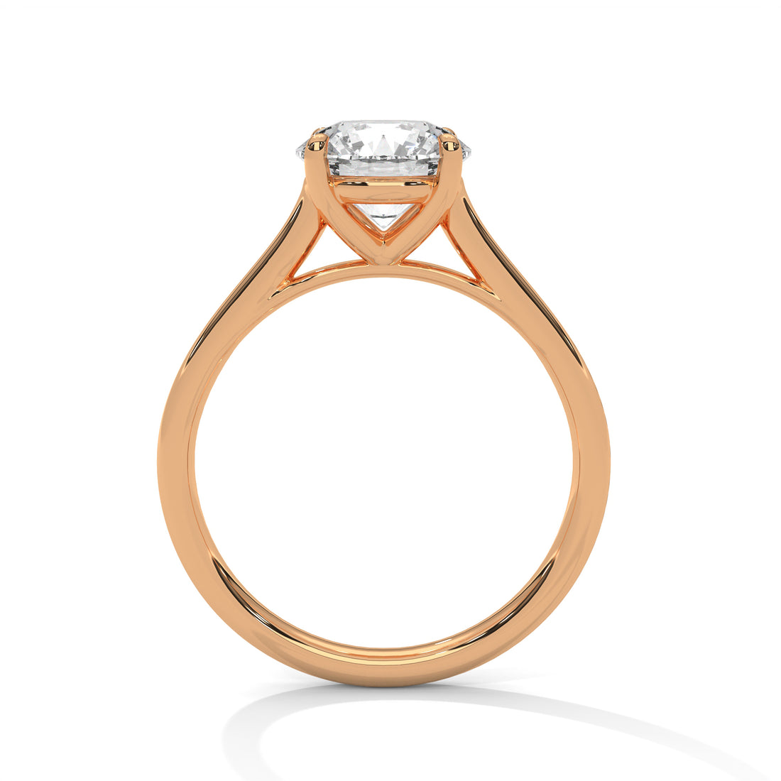 2 CT Round Cut Four Prong Solitaire Diamond Ring