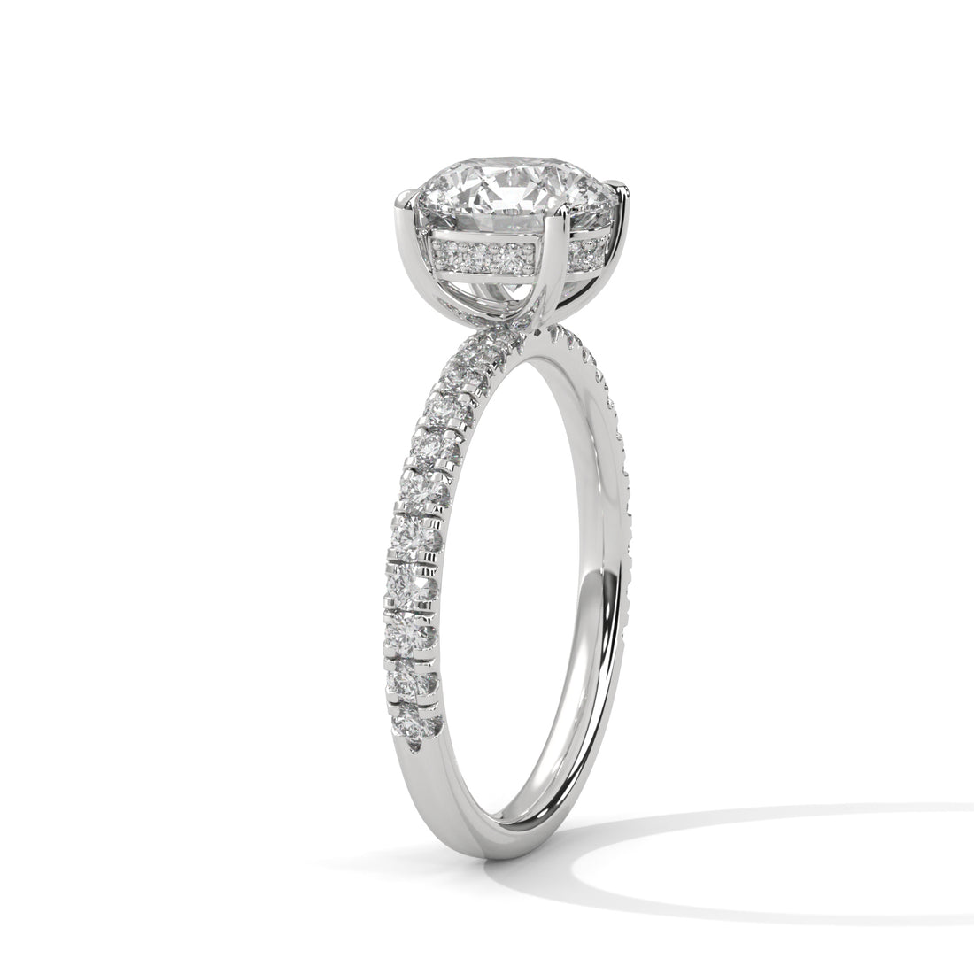 2.47 CT Round Cut With Hidden Accents Solitaire Diamond Ring