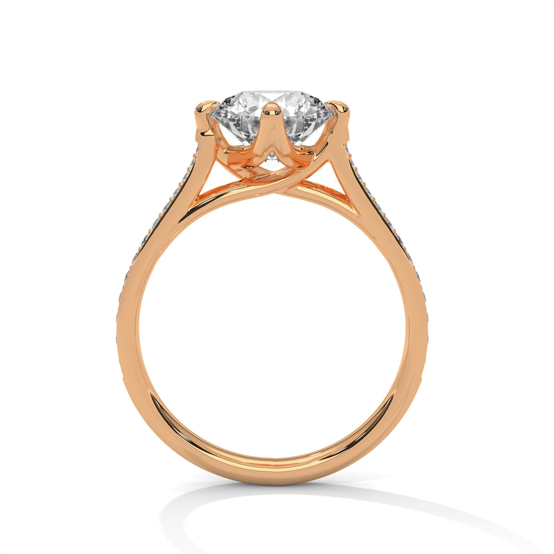 2.18 CT Round Cut Solitaire Diamond Ring