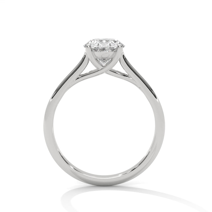 2.00 CT Oval Cut Solitaire Diamond Ring