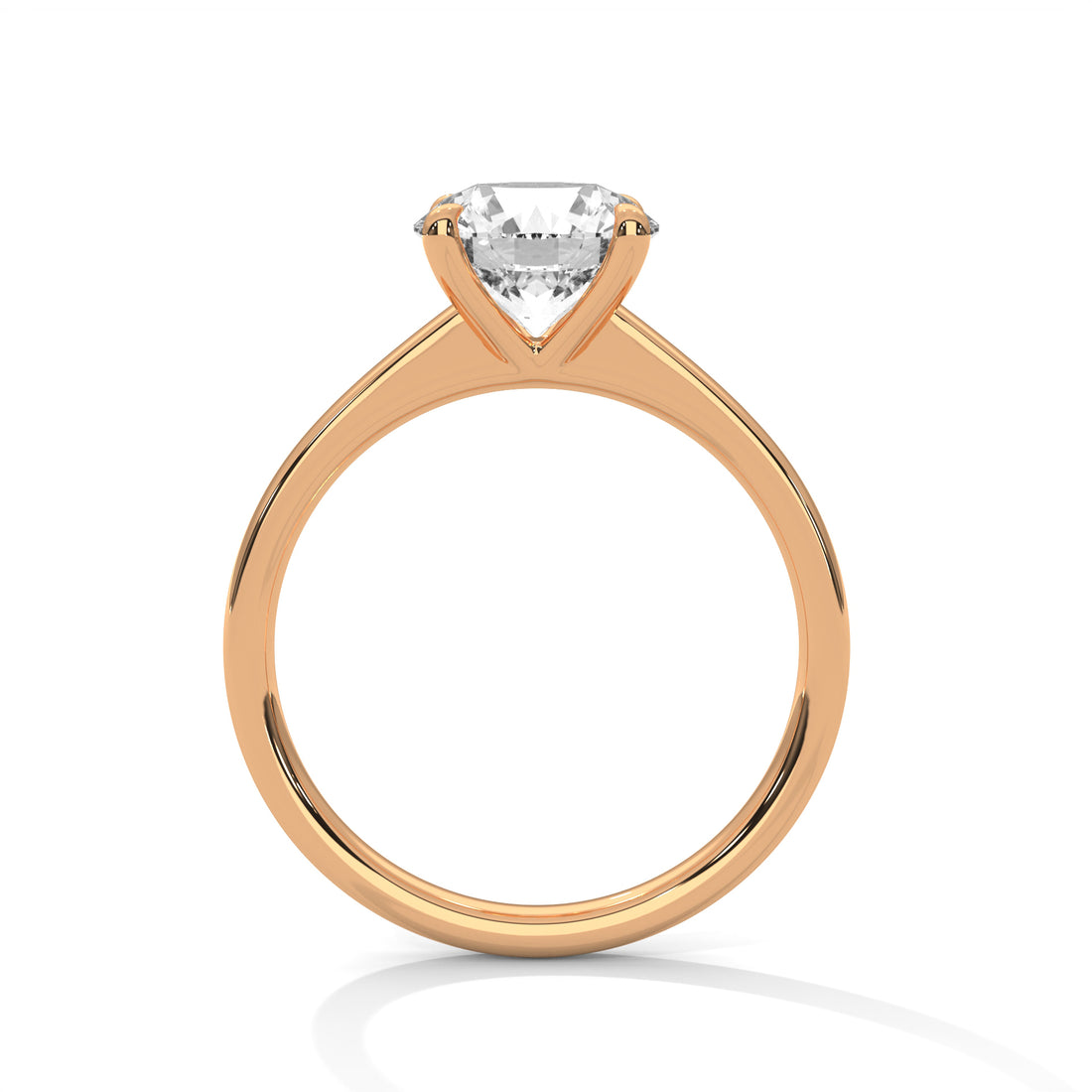 2.00 CT Round Cut Four Prongs Solitaire Diamond Ring
