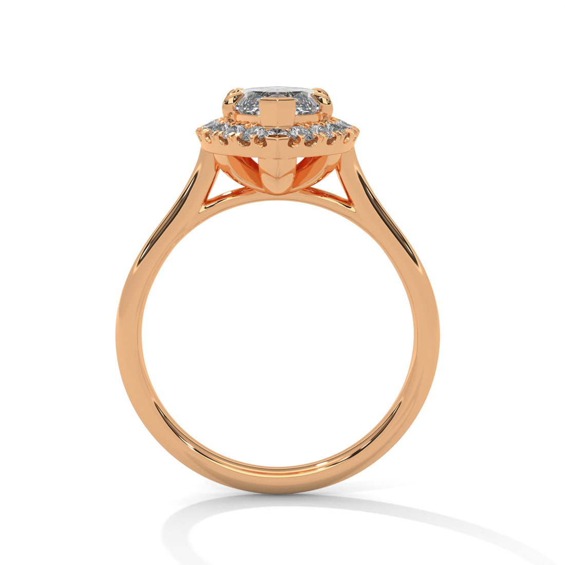 2.25 CT Marquise Cut Halo Solitaire Diamond Ring