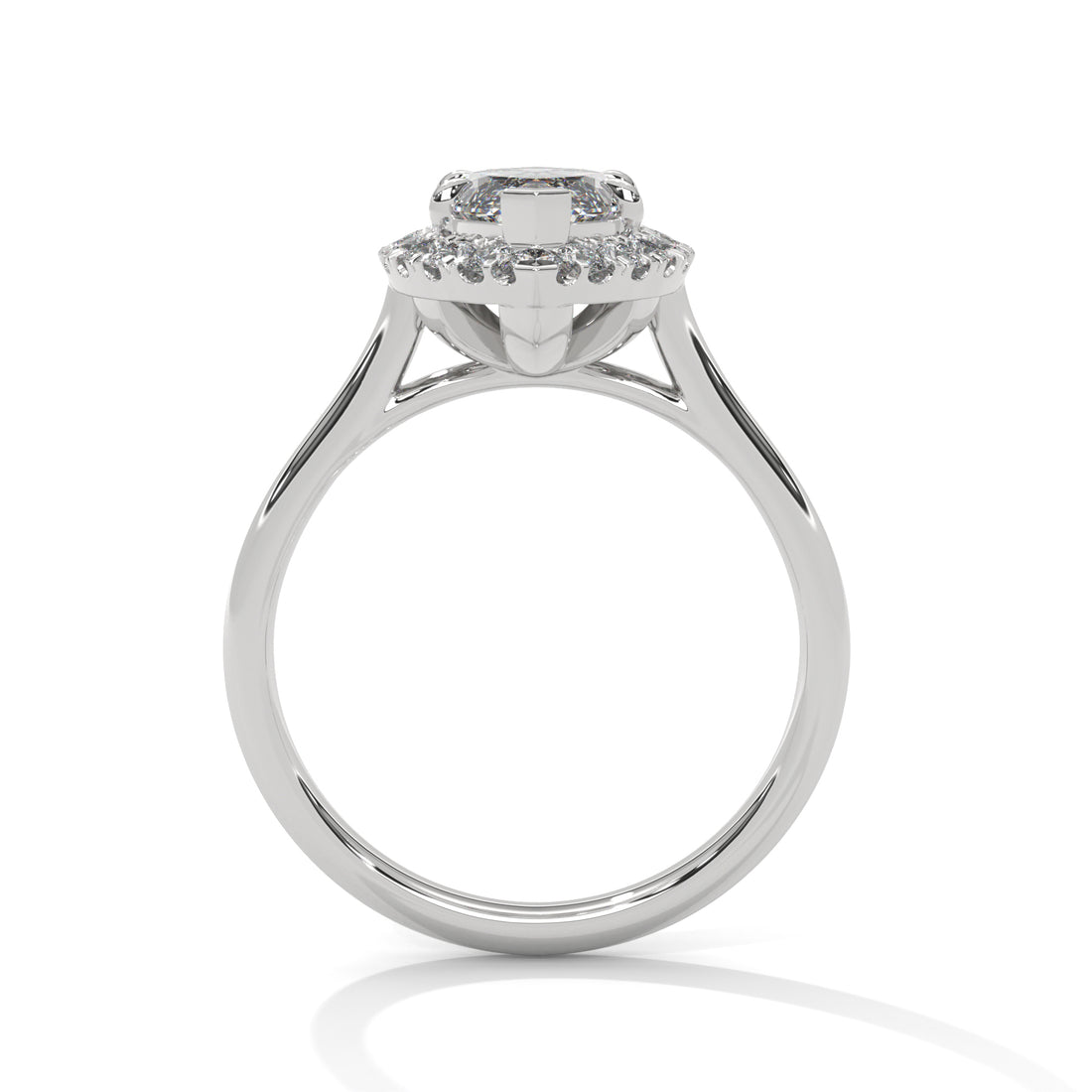 2.25 CT Marquise Cut Halo Solitaire Diamond Ring