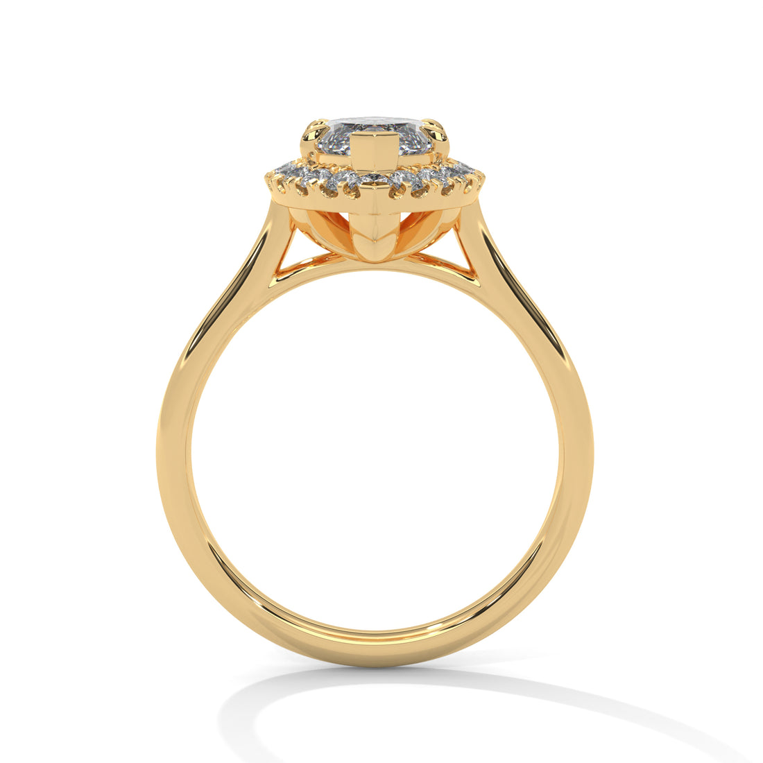 2.25 CT Marquise Cut Halo Solitaire Diamond Ring