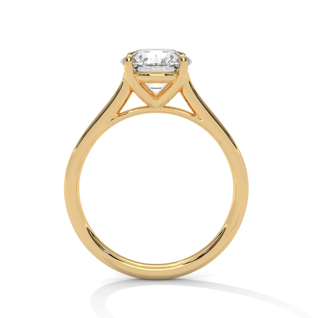 2 CT Round Cut Four Prong Solitaire Diamond Ring