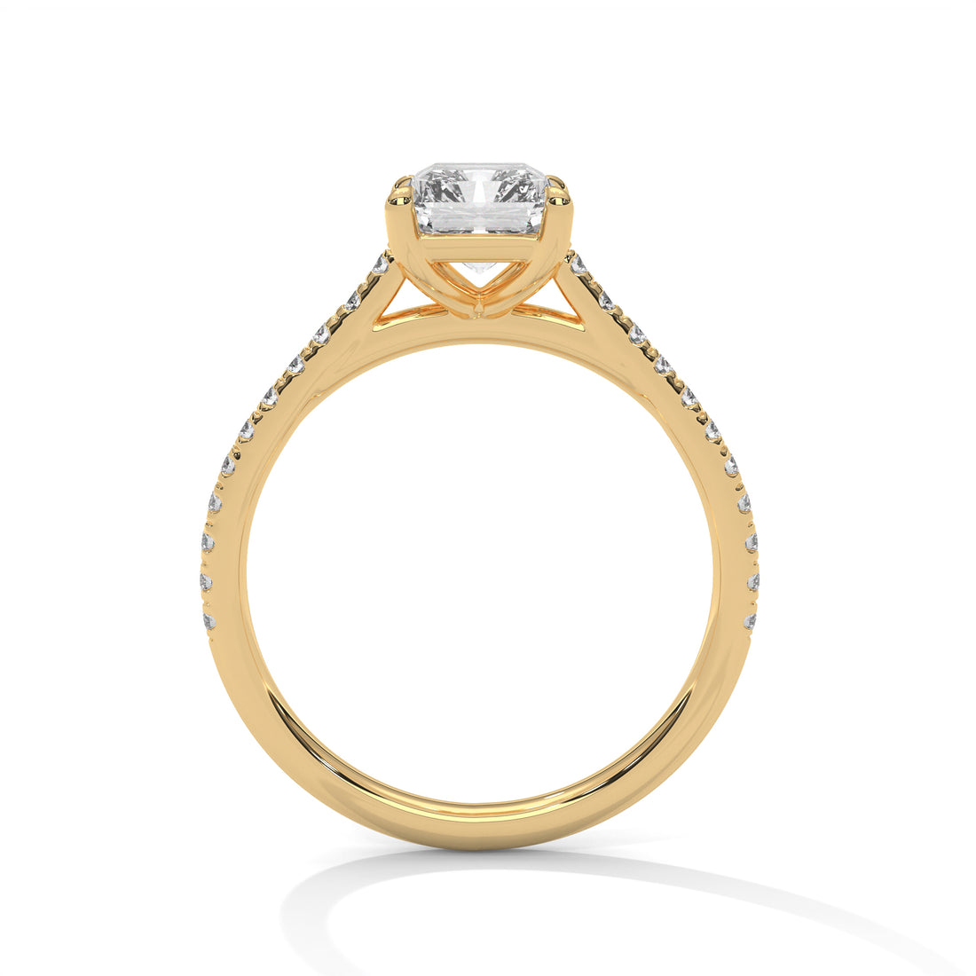 2.22 CT Emerald Cut Solitaire Diamond Ring