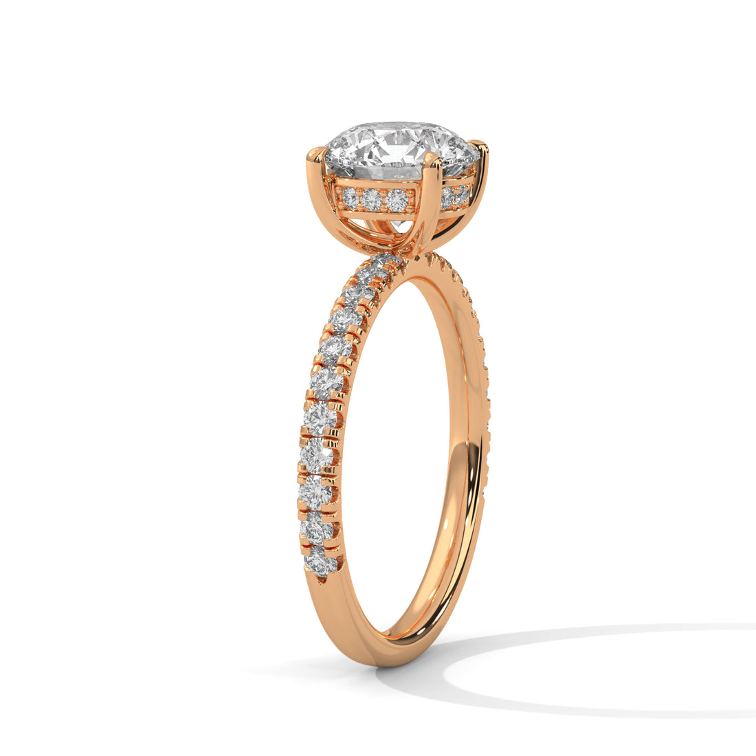 2.47 CT Round Cut With Hidden Accents Solitaire Diamond Ring