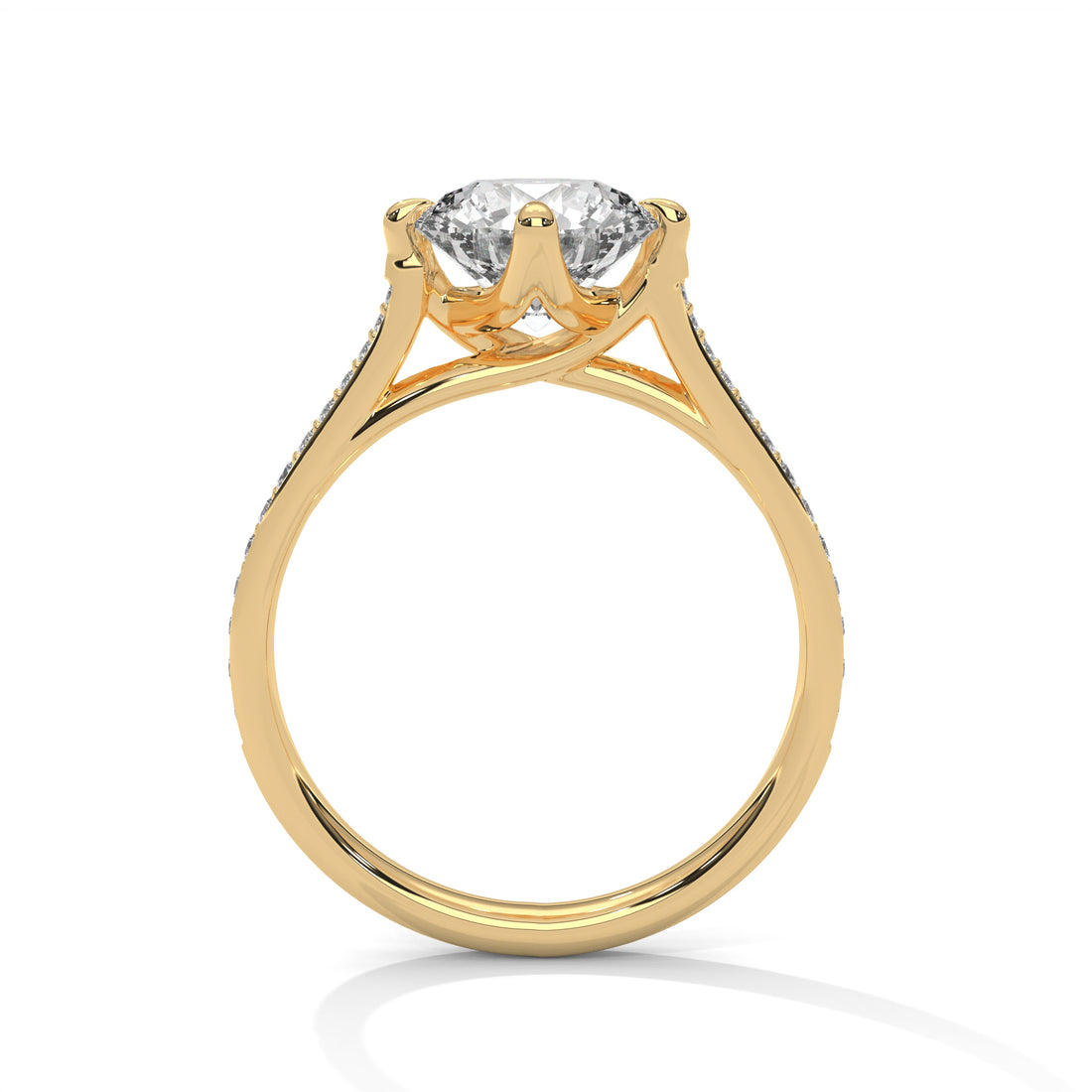 2.18 CT Round Cut Solitaire Diamond Ring