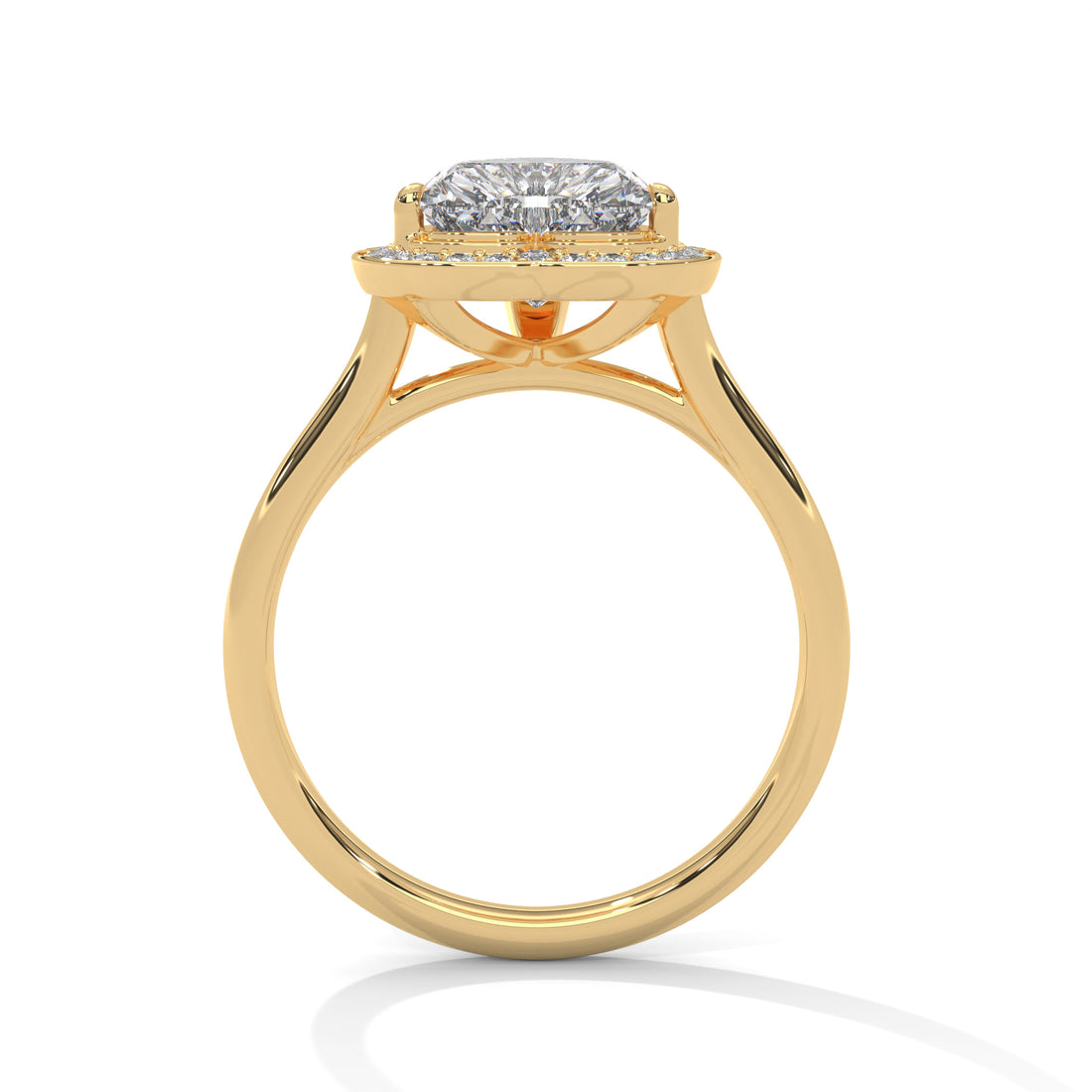 2.16 CT Heart Shape Halo Solitaire Diamond Ring