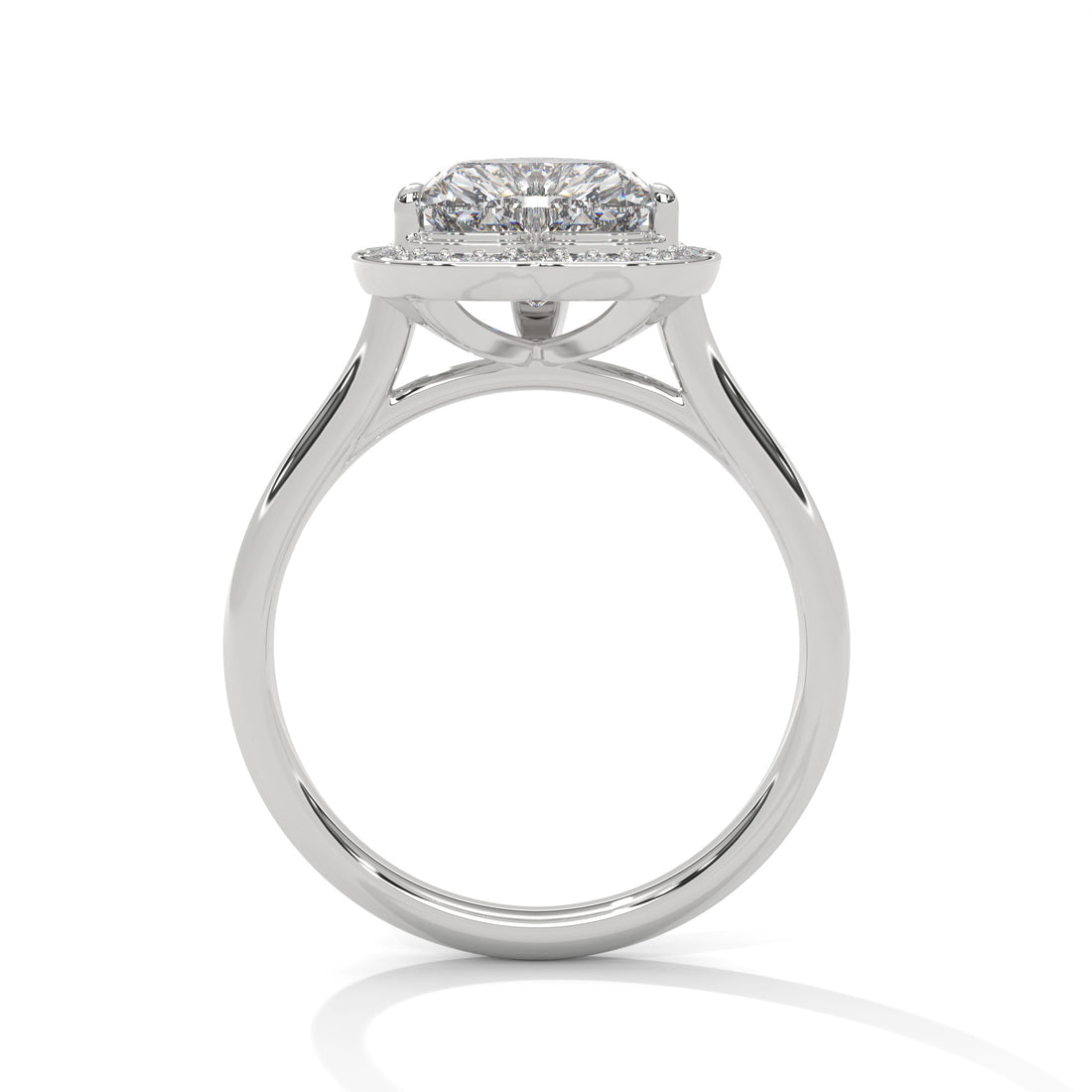 2.16 CT Heart Shape Halo Solitaire Diamond Ring