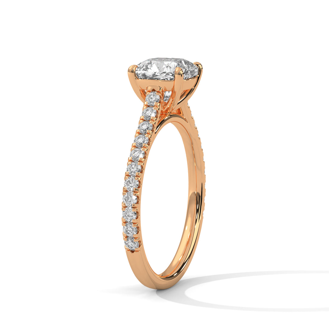 1.40 CT Cushion Cut Solitaire Diamond Ring
