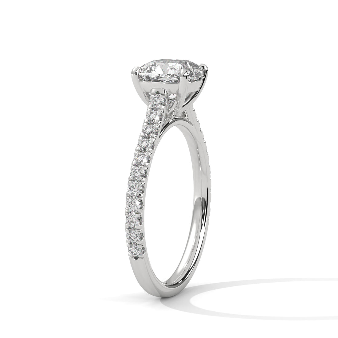 1.40 CT Cushion Cut Solitaire Diamond Ring