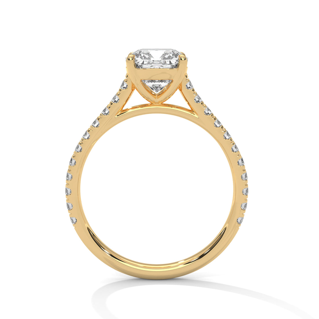 1.40 CT Cushion Cut Solitaire Diamond Ring