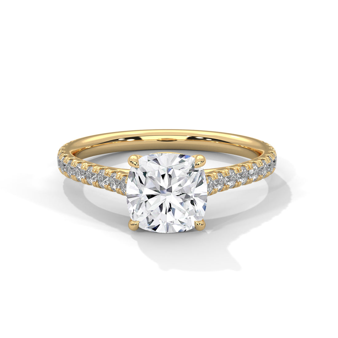 1.40 CT Cushion Cut Solitaire Diamond Ring