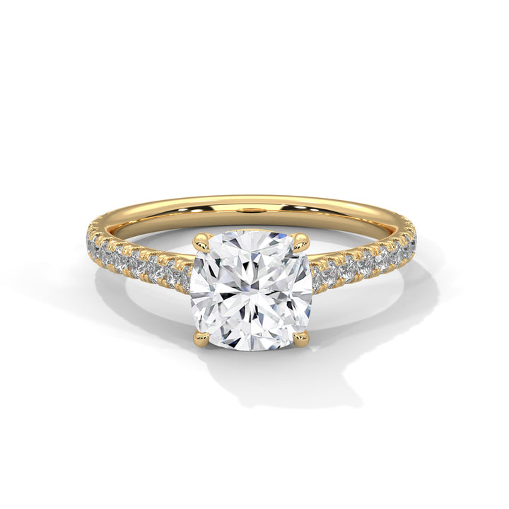 1.40 CT Cushion Cut Solitaire Diamond Ring