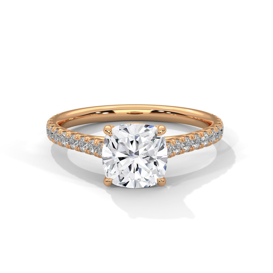 1.40 CT Cushion Cut Solitaire Diamond Ring