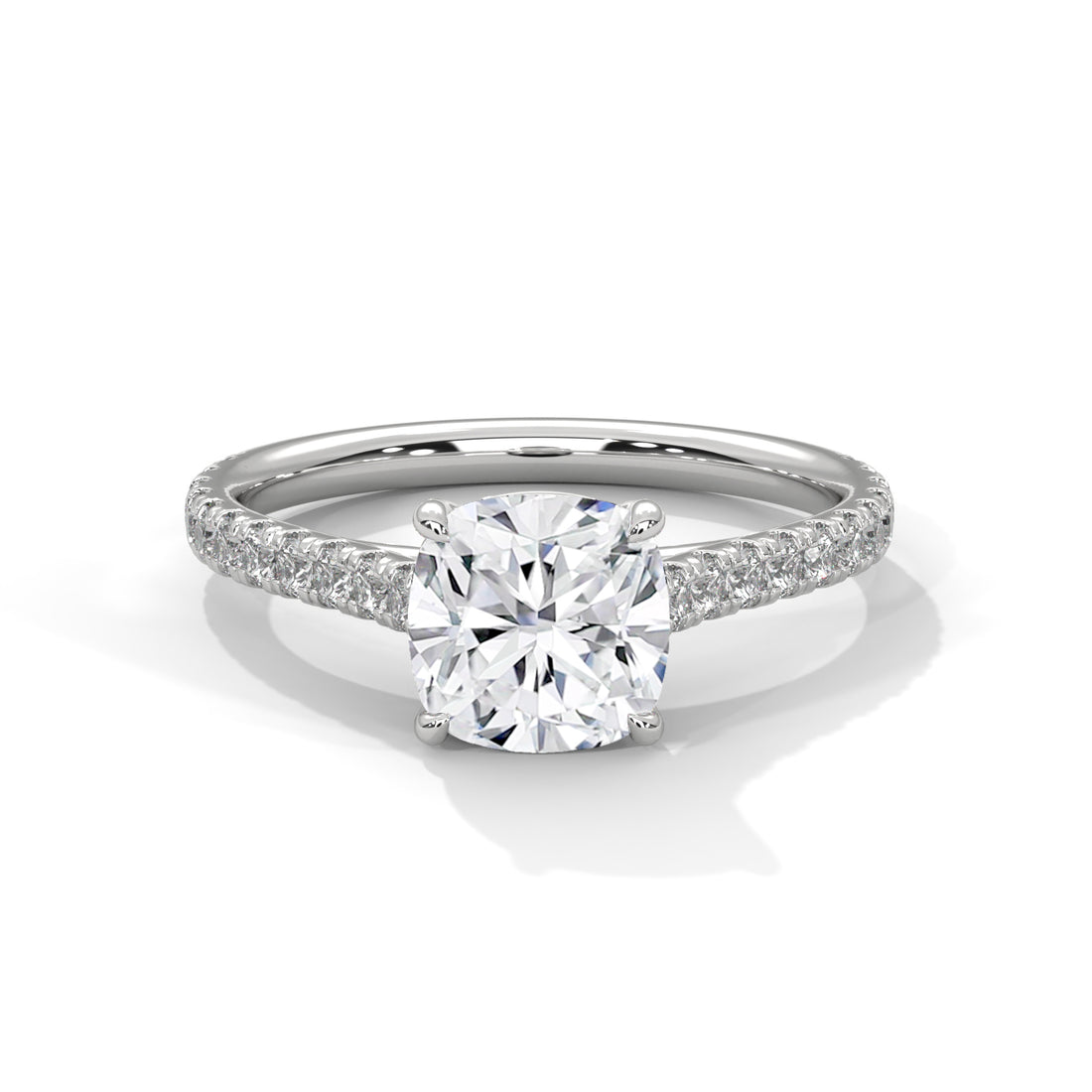 1.40 CT Cushion Cut Solitaire Diamond Ring