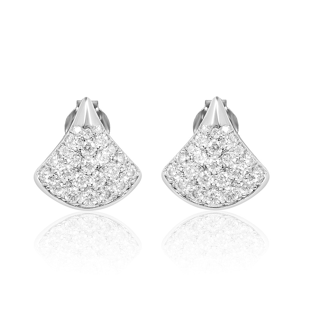 1 ct Skirt Style Moissanite Stud Earrings for Women