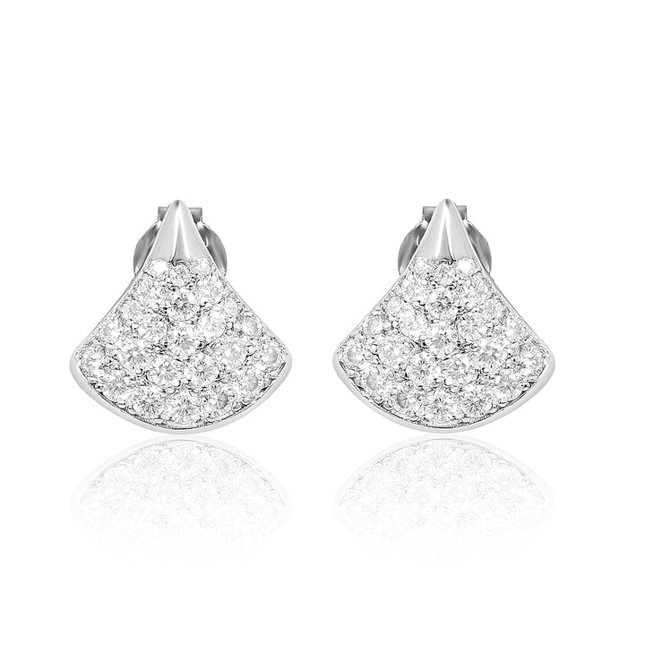1 ct Skirt Style Moissanite Stud Earrings for Women
