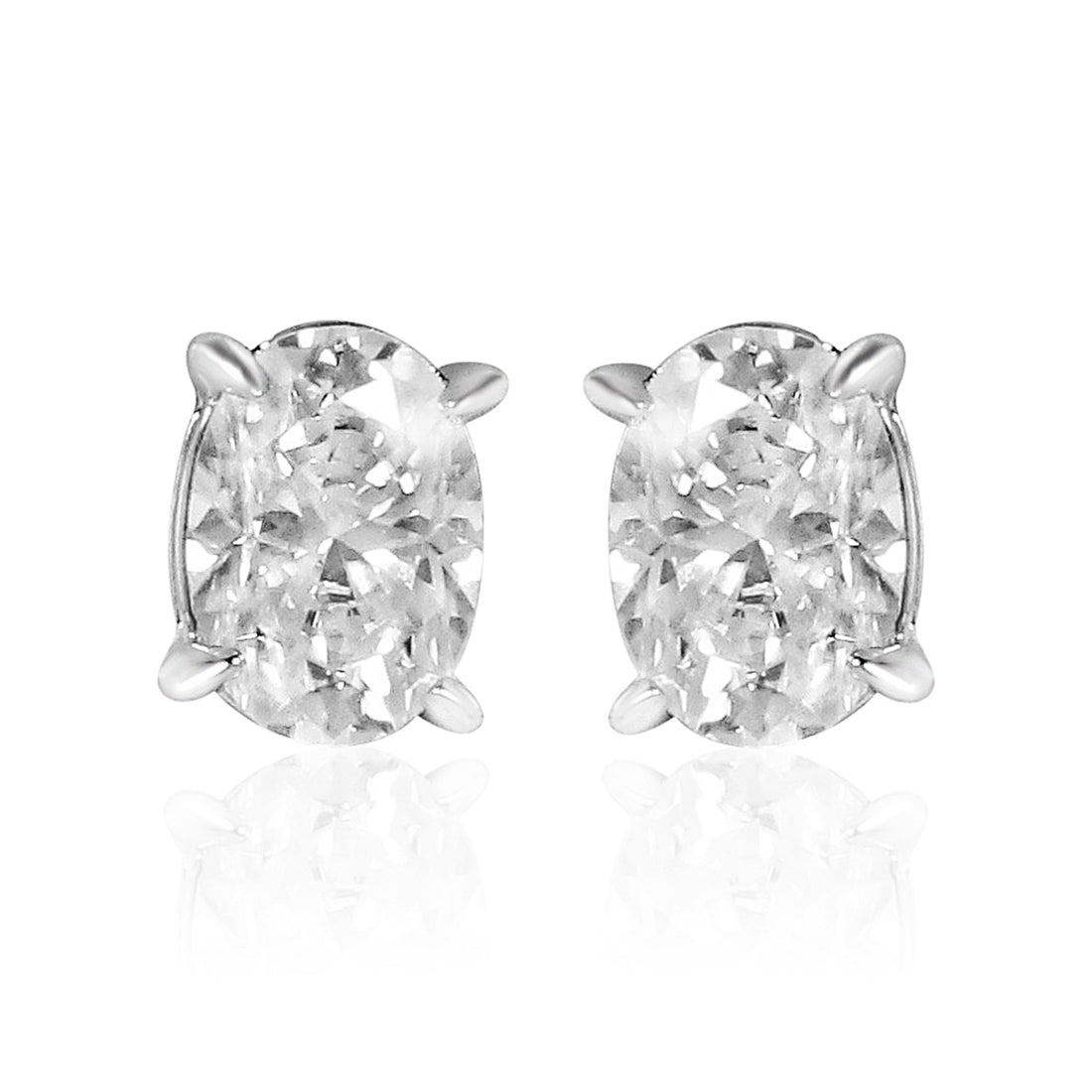 Sparkling 1CT Oval Cut Moissanite Diamond Earring for Women Gift