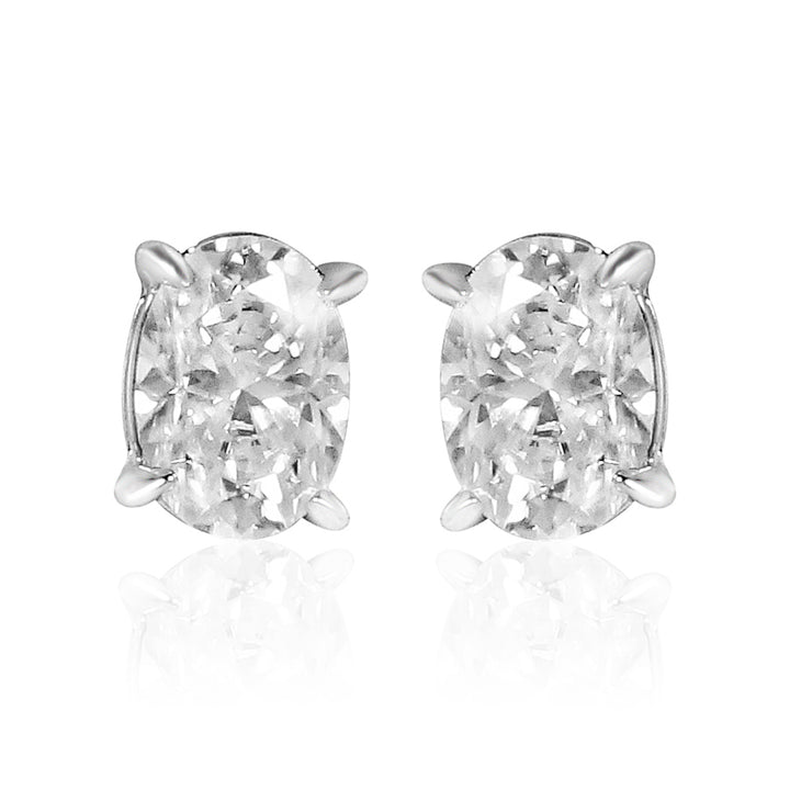 Sparkling 1CT Oval Cut Moissanite Diamond Earring for Women Gift