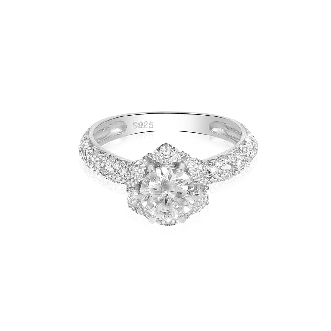 1CT Carat Moissanite Diamond Women Wedding Ring