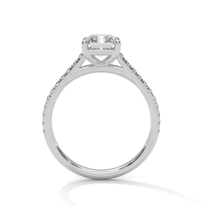 2.22 CT Emerald Cut Solitaire Diamond Ring