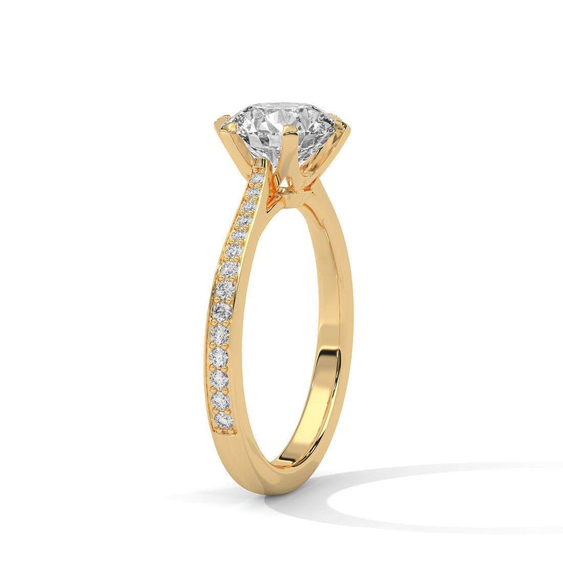 2.22 CT Round Cut Six Prong Solitaire Diamond Ring