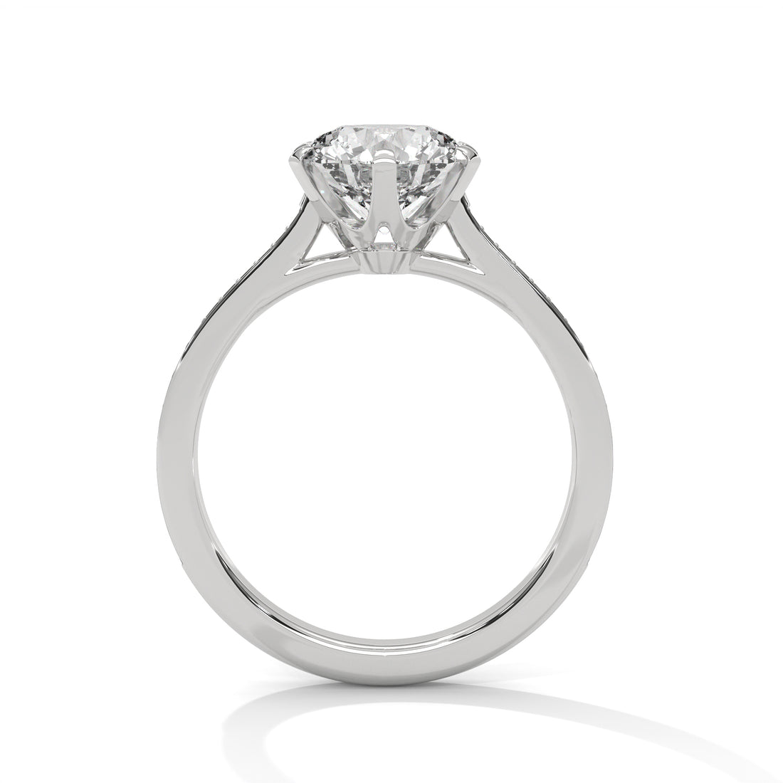 2.22 CT Round Cut Six Prong Solitaire Diamond Ring