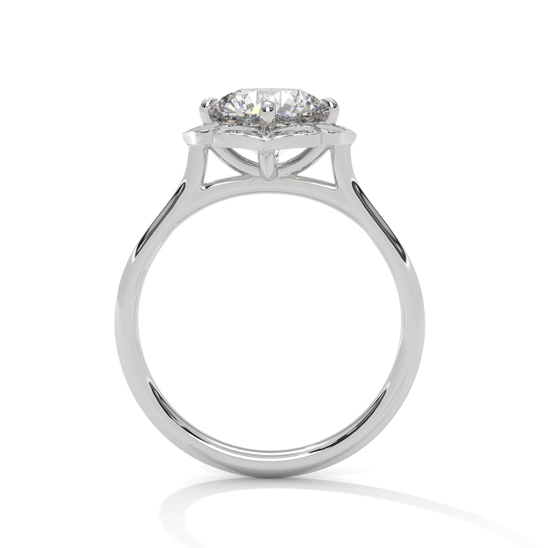 2.12 CT Round Cut Vintage Solitaire Diamond Ring