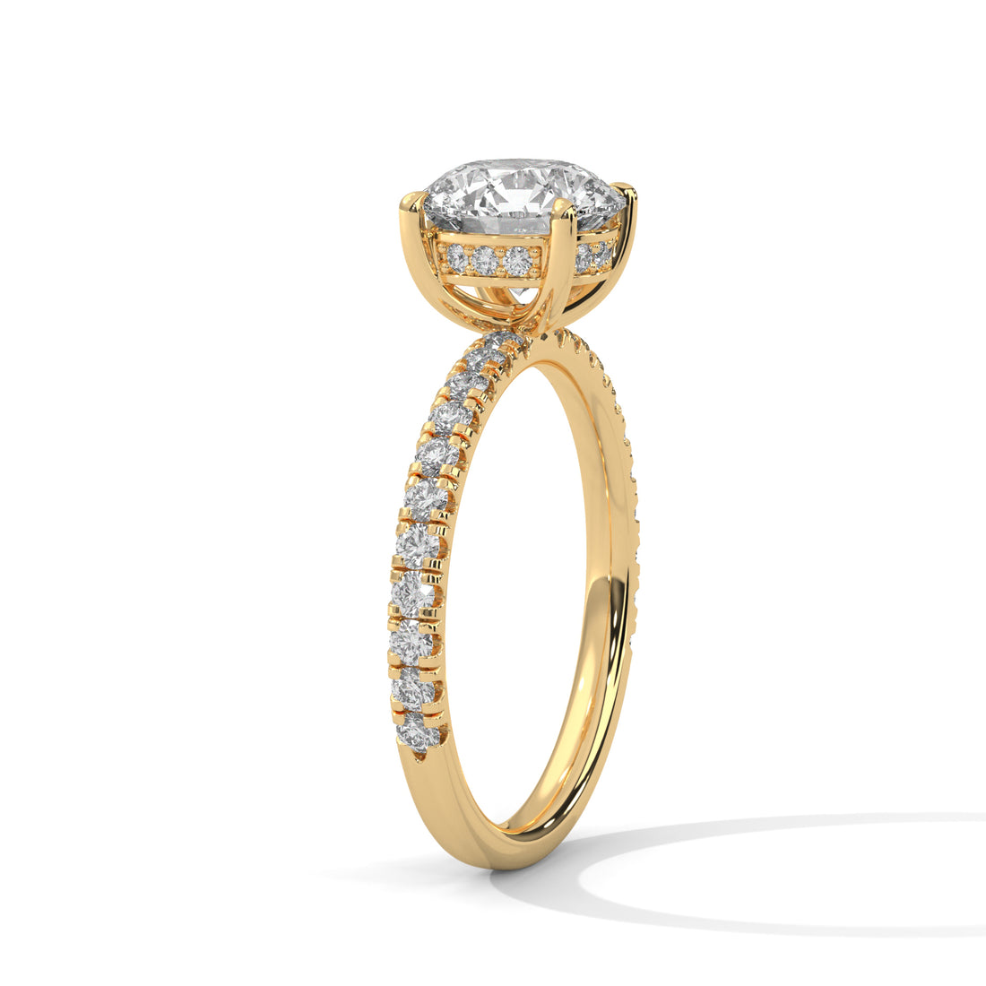 2.47 CT Round Cut With Hidden Accents Solitaire Diamond Ring