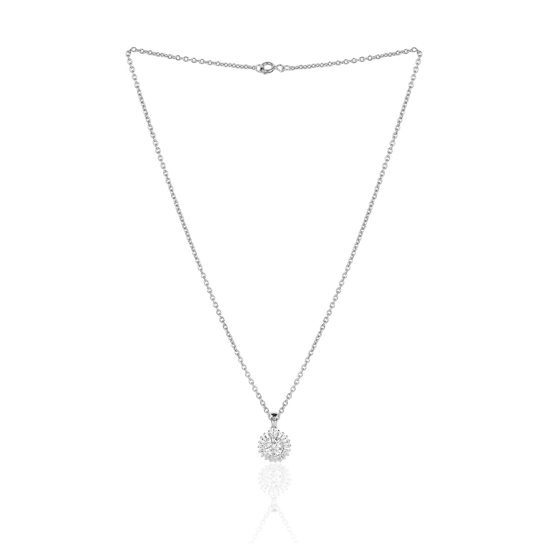 1CT Moissanite Diamond Wedding Pendant for Woman 925 Sterling Silver With Chain