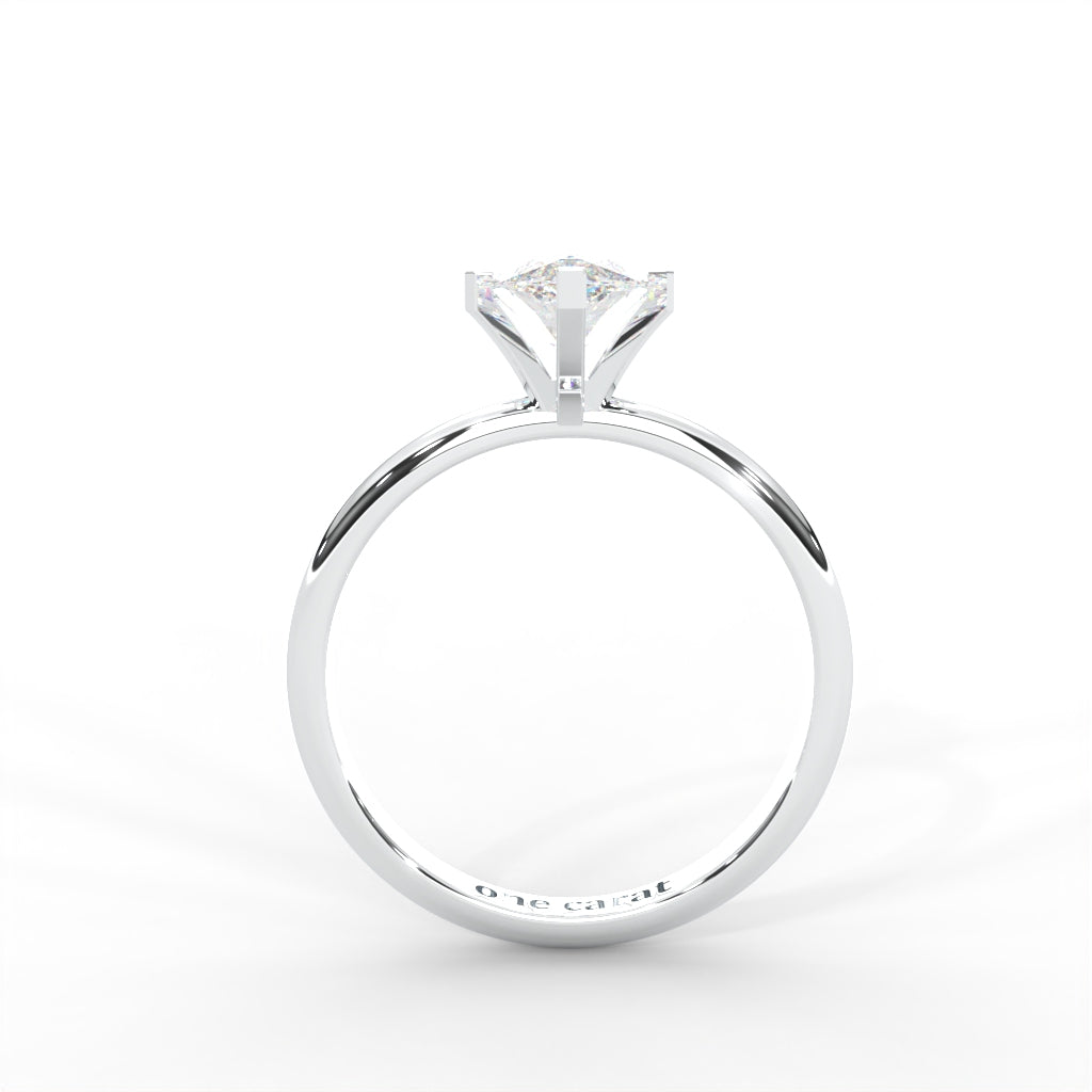 Marquise Moissanite Solitaire Ring - 1 CARAT in 14K Two-Tone Gold Plated