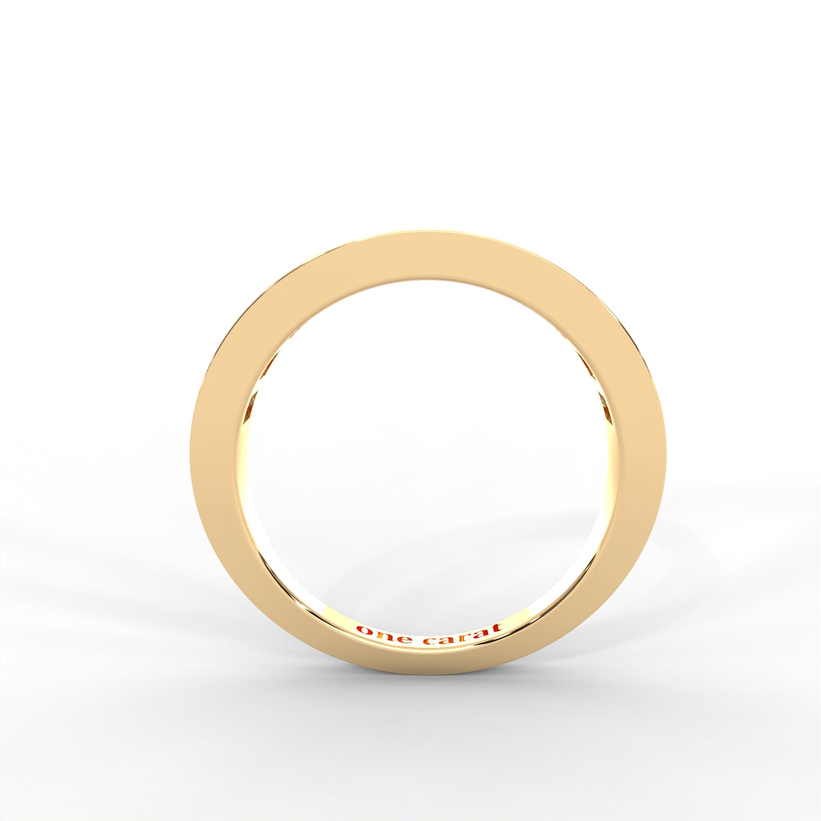 1 CARAT Square Moissanite Channel Set Anniversary Band Ring in 14K White Gold Plated